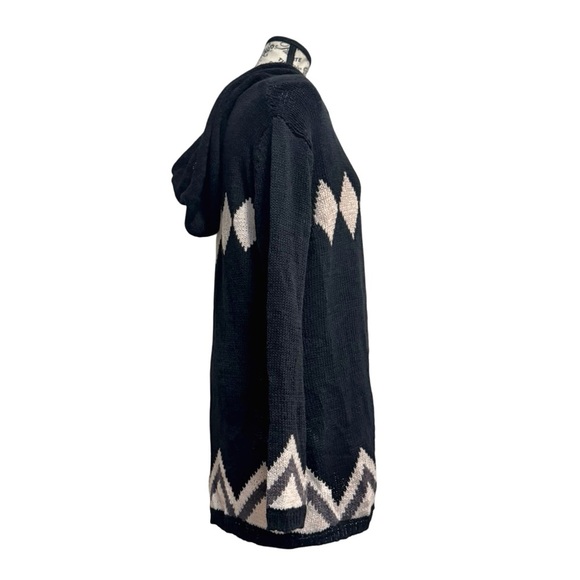 Project Women’s Open Front Cardigan With Hood. Navy, Off-White. XS - Picture 5 of 11